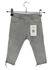 Vorschaubild 1 von Jeans Regular Fit Kinder Mädchen Grau Gr. 86 Fransen