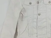 Vorschaubild 3 von Kinder Jeansjacke Gr. 134 Weiß Casual Basic Baumwolle