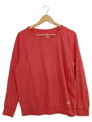 Vorschaubild 1 von Damen Langarmshirt Pullover Rot Gr. 40/L Sportlich Meliert