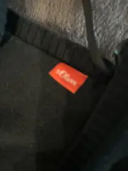 Vorschaubild 4 von Damen Strickjacke Langarm Gr. 36/S Schwarz Uni Bindegürtel