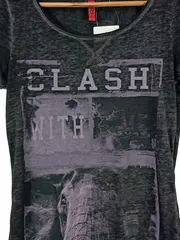 Vorschaubild 2 von Damen T-Shirt Clash Elefant Motiv Grau Gr. 34/XS Casual