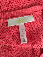 Vorschaubild 4 von Damen Pullover Gr. 38/M Pink Lochmuster Casual Frühjahr/Sommer