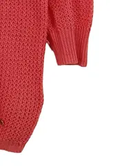 Vorschaubild 3 von Damen Pullover Gr. 38/M Pink Lochmuster Casual Frühjahr/Sommer