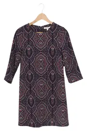 Vorschaubild 1 von Damen Freizeitkleid Gr. 34/XS Mehrfarbig Ethno Muster Polyester