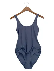 Vorschaubild 1 von Badeanzug Damen Gr. 38 Blau Uni Casual Sommer