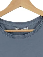 Vorschaubild 2 von Herren T-Shirt Basic Kurzarm Blau Gr. XL Baumwolle