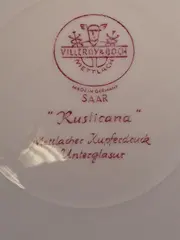 Vorschaubild 3 von Rusticana Wandteller Rot Porzellan Landschaft 20cm