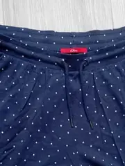 Vorschaubild 5 von Damen Shorts Blau Gepunktet Gr. 40 Baumwolle Casual
