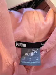 Vorschaubild 3 von Damen Kapuzenpullover Hoodie Cropped Rosa Gr. XS Logo Print