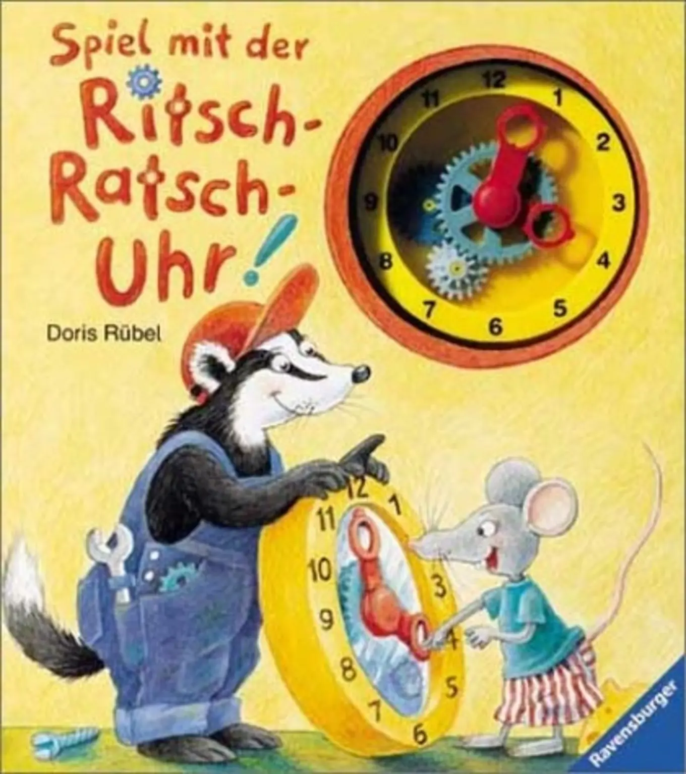 Ravensburger Ritsch-Ratsch-Uhr Kinderbuch Uhrzeit lernen Doris Rübel Hardcover
