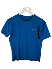 Vorschaubild 1 von Sport Herren T-Shirt Blau Gr. M Baumwolle Logo Kurzarm