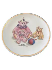 Vorschaubild 1 von Sammelteller Teddybären Clown Motiv Porzellan 1999 Roehler Collection