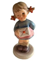 Vorschaubild 1 von Hummel Figur Mädchen mit Brief 2050/A Porzellan 8cm 1997