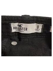 Vorschaubild 5 von Damen Jeansrock Minirock Schwarz Gr. 34/XS Baumwolle Knopfleiste