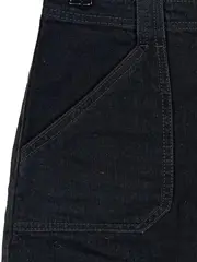 Vorschaubild 3 von Damen Jeansrock Minirock Schwarz Gr. 34/XS Baumwolle Knopfleiste