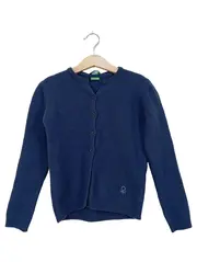 Vorschaubild 2 von Strickjacke Mädchen Gr. 130/128 Blau Wolle