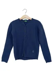 Vorschaubild 1 von Strickjacke Mädchen Gr. 130/128 Blau Wolle