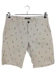 Vorschaubild 1 von Herren Chino Shorts Surfer-Print Beige Größe 38 Sommer