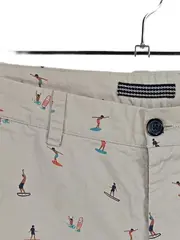 Vorschaubild 2 von Herren Chino Shorts Surfer-Print Beige Größe 38 Sommer