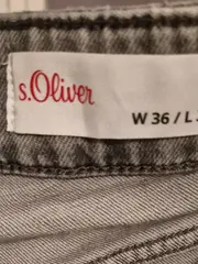 Vorschaubild 8 von Herren Jeans Regular Fit Grau W36/L32 Used Look Baumwolle