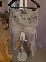 Vorschaubild 5 von Herren Jeans Regular Fit Grau W36/L32 Used Look Baumwolle