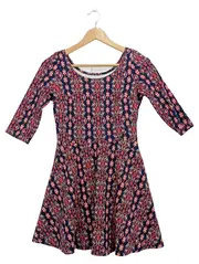 Vorschaubild 1 von Damen Sommerkleid Paisley Muster Gr. S Blau Rot Bohemian