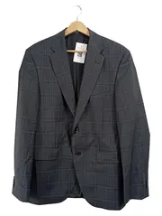 Vorschaubild 1 von Sakko Herren Gr. 50 L Grau Kariert Business Blazer