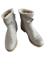 Vorschaubild 2 von Damen Stiefel Gr. 40 Grau Winterstiefel Fellfutter Casual