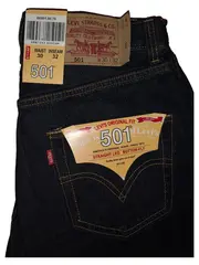 Vorschaubild 2 von 501 Herren Jeans Straight Leg Klassisch Blau W30/L32