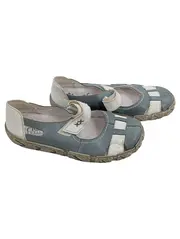 Vorschaubild 2 von Antistress Damen Sandalen Leder Blau Weiß Gr. 38 Klettverschluss