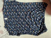 Vorschaubild 7 von Damen Bluse S Blau Schmetterlingsmuster Kurzarm Casual