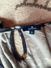 Vorschaubild 5 von Damen Bluse S Blau Schmetterlingsmuster Kurzarm Casual