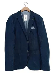 Vorschaubild 1 von Sakko Herren Blau Gr. 52 Casual Baumwolle Langarm