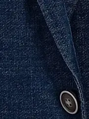 Vorschaubild 4 von Sakko Herren Blau Gr. 52 Casual Baumwolle Langarm