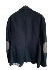 Vorschaubild 2 von Sakko Herren Blau Gr. 52 Casual Baumwolle Langarm