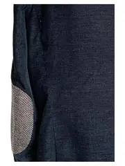 Vorschaubild 6 von Sakko Herren Blau Gr. 52 Casual Baumwolle Langarm
