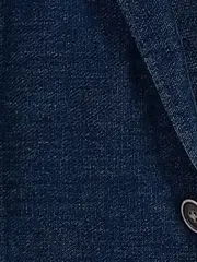 Vorschaubild 8 von Sakko Herren Blau Gr. 52 Casual Baumwolle Langarm