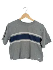 Vorschaubild 1 von Damen T-Shirt Grau Gestreift Gr. S Casual