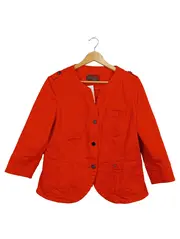 Vorschaubild 1 von Selection Damen Leichte Jacke Rot Gr. 42 XL Casual Baumwolle
