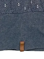 Vorschaubild 3 von Damen T-Shirt Anker Muster Blau Gr. M Maritim