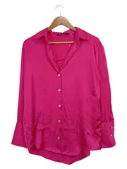 Vorschaubild 1 von Damen Bluse Langarm Pink Gr. S Modern Elegant Business