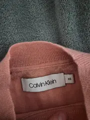 Vorschaubild 6 von Damen Pullover Rosa Retro Streifen Orange Weiß Gr. XS