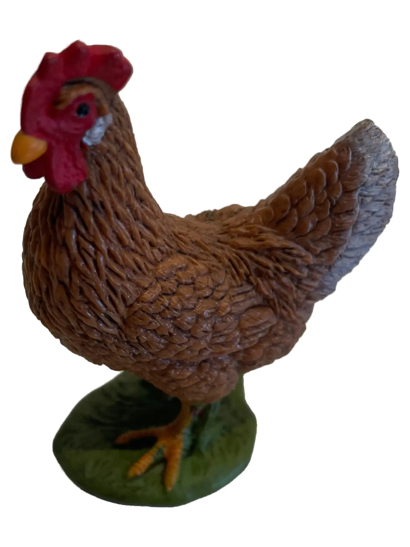 SCHLEICH Spielfigur Huhn Henne Braun Bauernhof Tierfigur