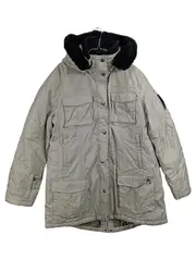 Vorschaubild 1 von Damen Parka Winterjacke Gr. XL Beige Fellkragen Outdoor