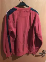 Vorschaubild 4 von Herren Sweatshirt Rot Gr. S Logo Print Freizeit Sportlich Baumwolle
