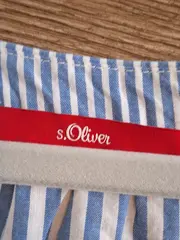 Vorschaubild 6 von Damen Bluse Gr. 40 Blau Weiß Gestreift Schleifendetail