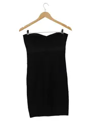 Vorschaubild 2 von Cocktailkleid Damen 32/XXS Schwarz Elegant Etuikleid
