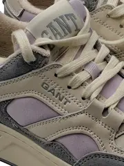 Vorschaubild 2 von Damen Sneaker Low Retro Beige Rosa Grau Gr. 38 Leder