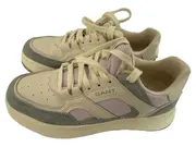 Vorschaubild 3 von Damen Sneaker Low Retro Beige Rosa Grau Gr. 38 Leder