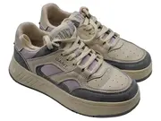 Vorschaubild 1 von Damen Sneaker Low Retro Beige Rosa Grau Gr. 38 Leder